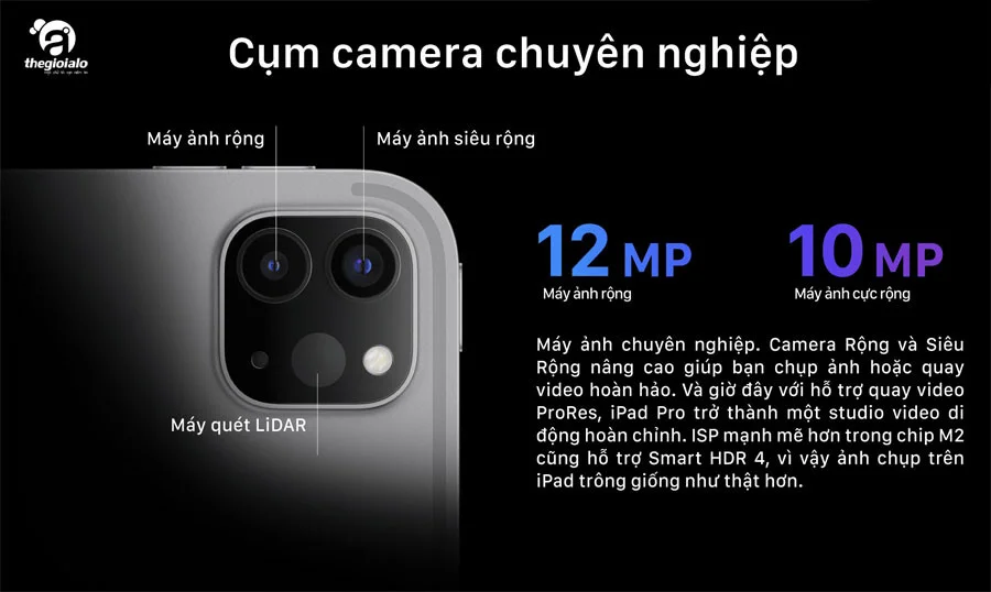 Camera iPad Pro 12.9 inch M2