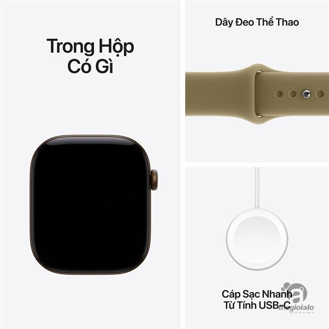 Apple Watch Series 12 GPS 42mm viền nhôm dây silicone Apple Watch Series 12 GPS 42mm viền nhôm dây silicone
