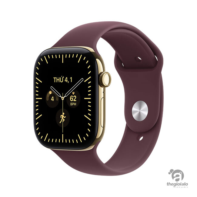 Apple Watch Series 12 GPS + Cellular 46mm viền Titanium dây silicone Apple Watch Series 12 GPS + Cellular 46mm viền Titanium dây silicone